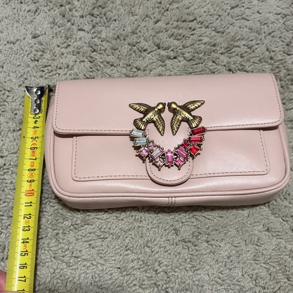 Pinko Love Pocket Simply Je C Vit. Seta, Pink/Dusty Pink-Antique Gold - Picture 7 of 7